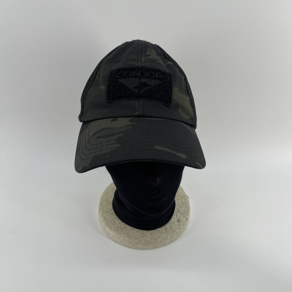 Condor Black Green Camo Hunter Cap Hat Adult Adjustable Cotton Nylon